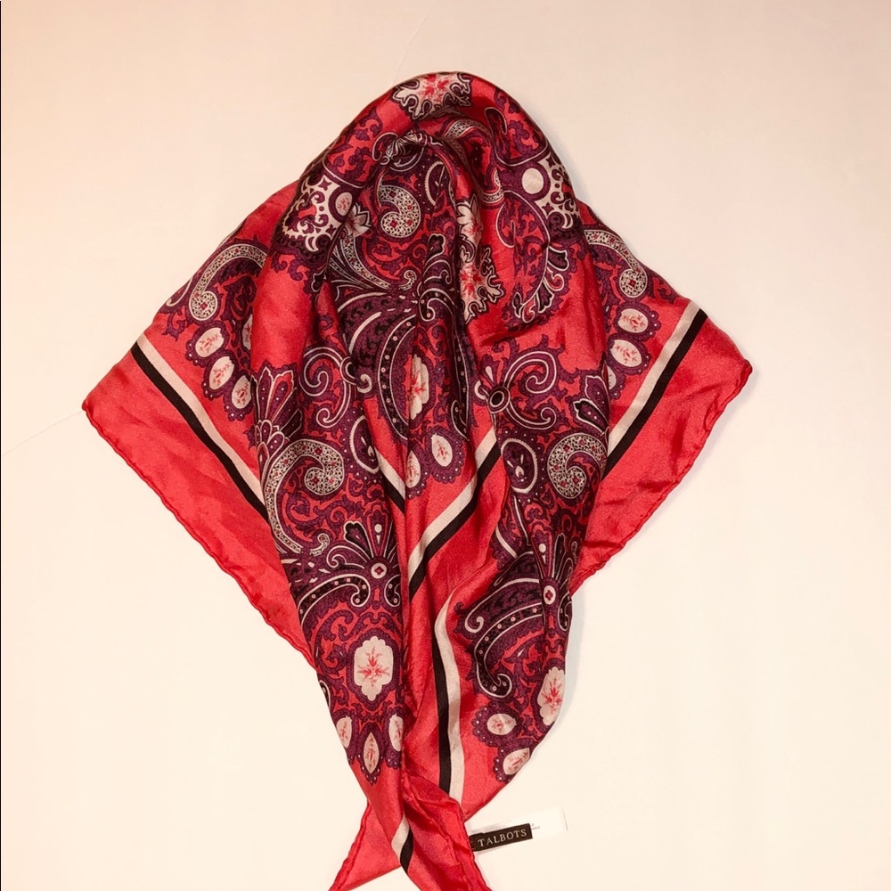 Talbots 100% Silk Scarf